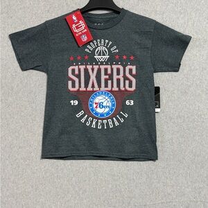 NBA Kids Sixers Charcoal Tee